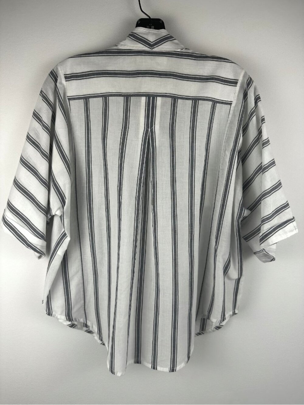 FRAME Women’s White Black Striped Cotton Button Down Shirt Blouse LWSH1785 - Picture 5 of 9